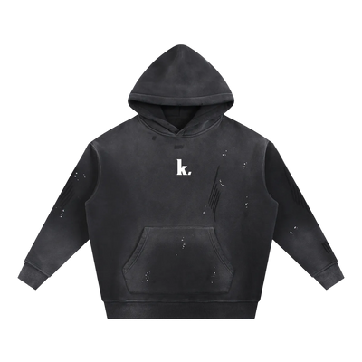 Washed Heavyweight Hoodie — Front Print