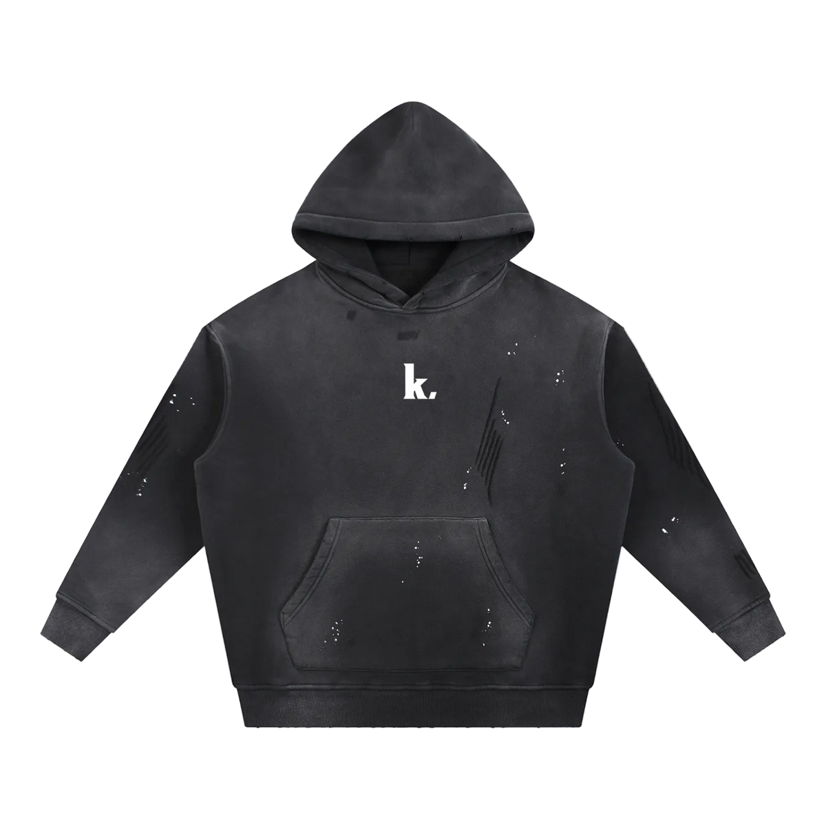 Washed Heavyweight Hoodie — Front Print