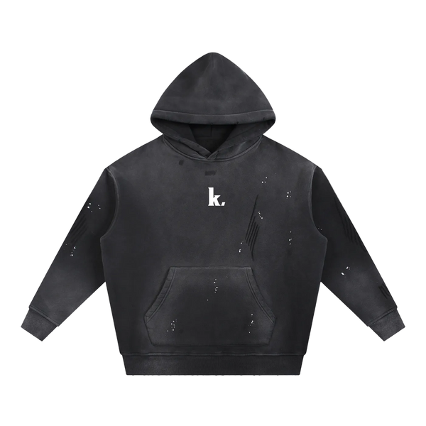 Washed Heavyweight Hoodie — Front Print